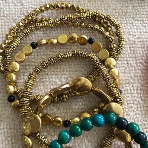 Ali Khan Bangle and Stretch Bracelet Set